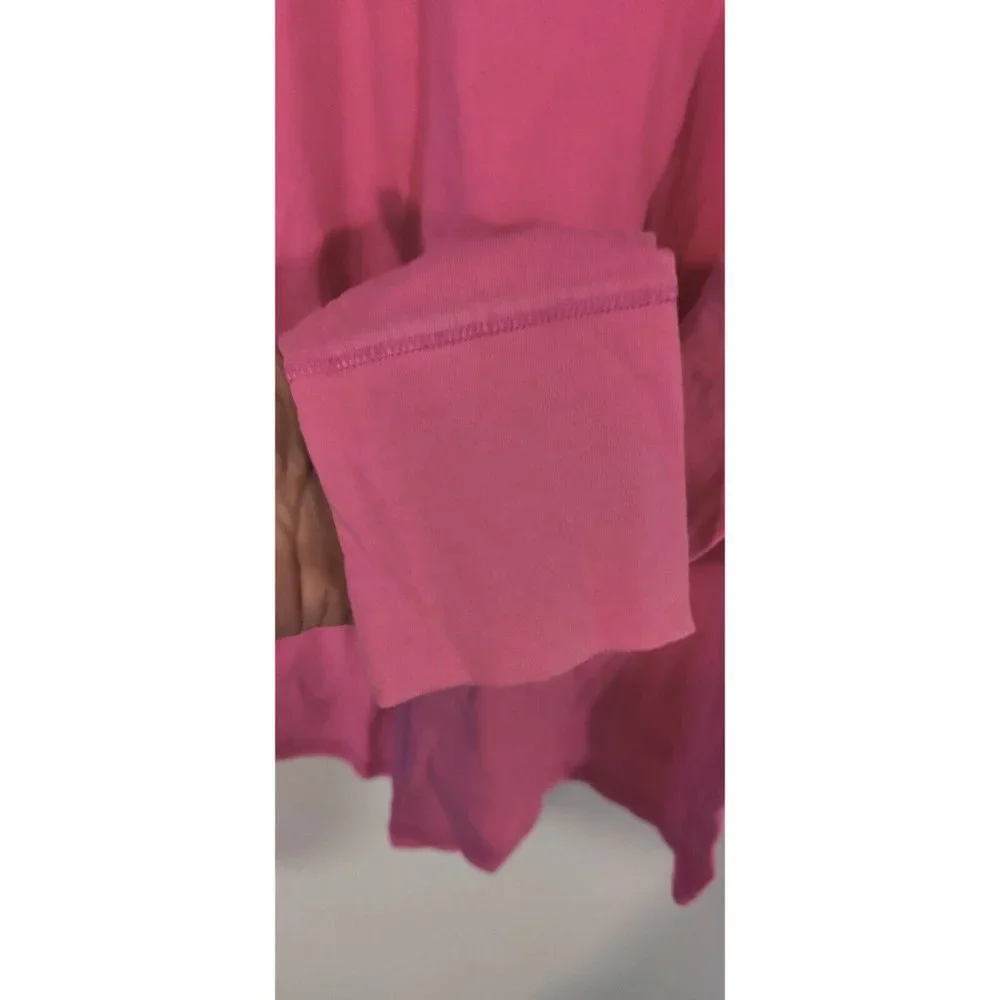 Justice Girls Pink Soft Long Sleeve knit Shirt casual lounging l sz 16